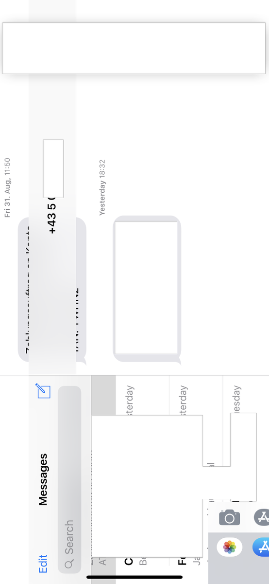 Messages App On Ios 12 Gm - Monochrome (554x1200), Png Download