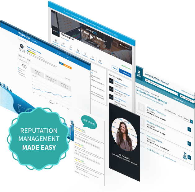 Build Your Online Reputation With Ease - Online Advertising (664x624), Png Download