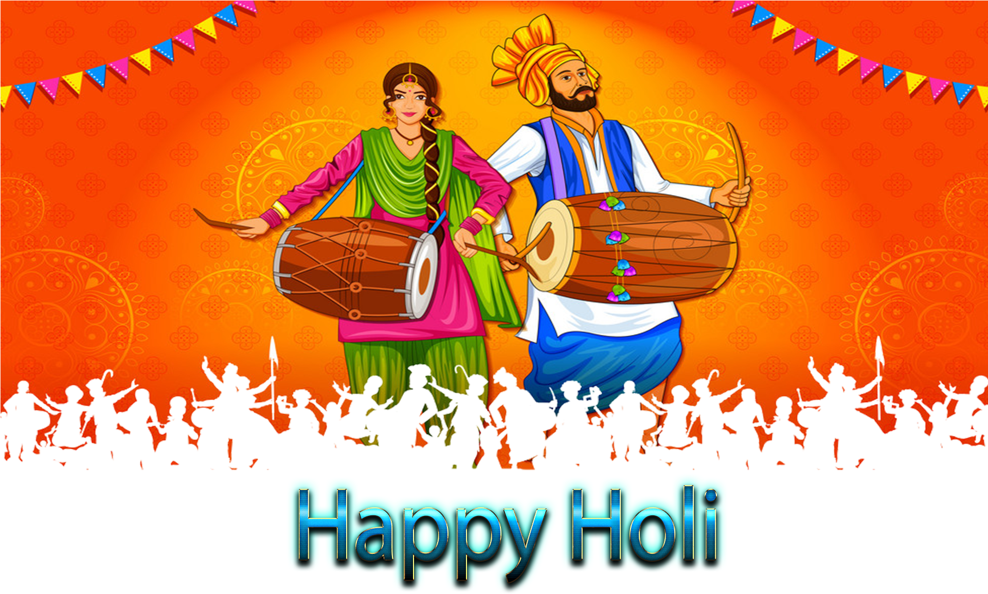 Happy Lohri Images Backround (1920x1200), Png Download
