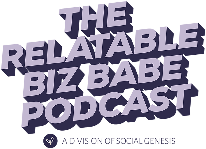 The Relatable Biz Babe Podcast Logo - Calligraphy (727x525), Png Download