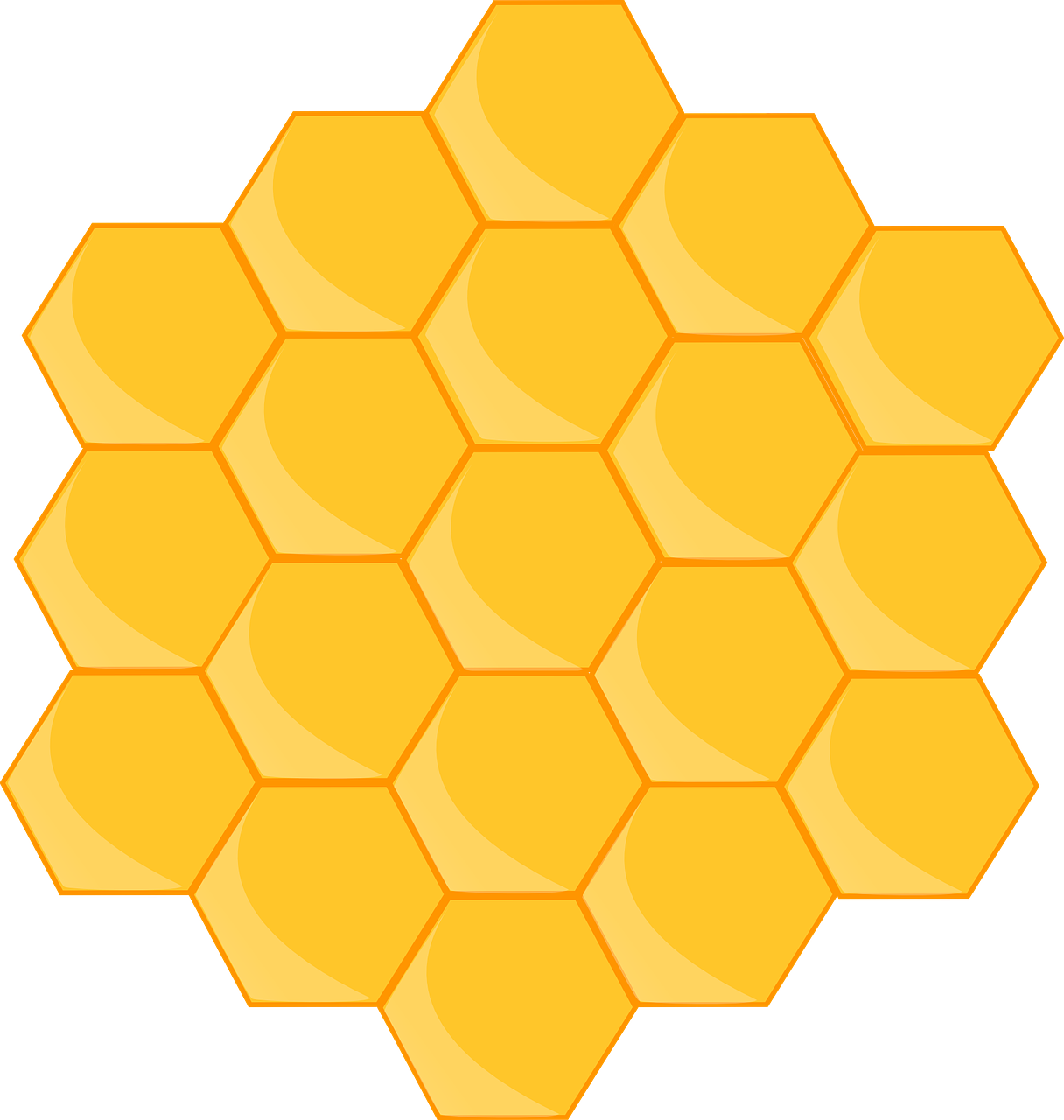 Honeycomb Clip Art - Honeycomb Clipart (600x588), Png Download