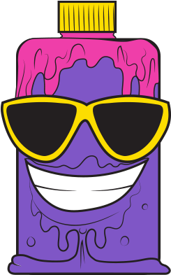 Leaky Sunscreen Purple - Grossery Gang Leaky Sunscreen (400x400), Png Download