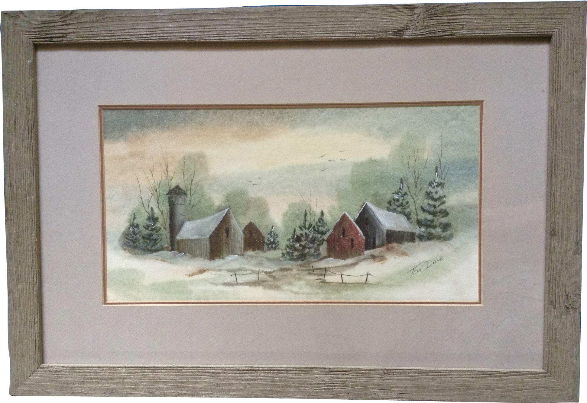 Toni Dane, Watercolor Painting, Small Rural Village - Watercolor Painting (1941x1941), Png Download