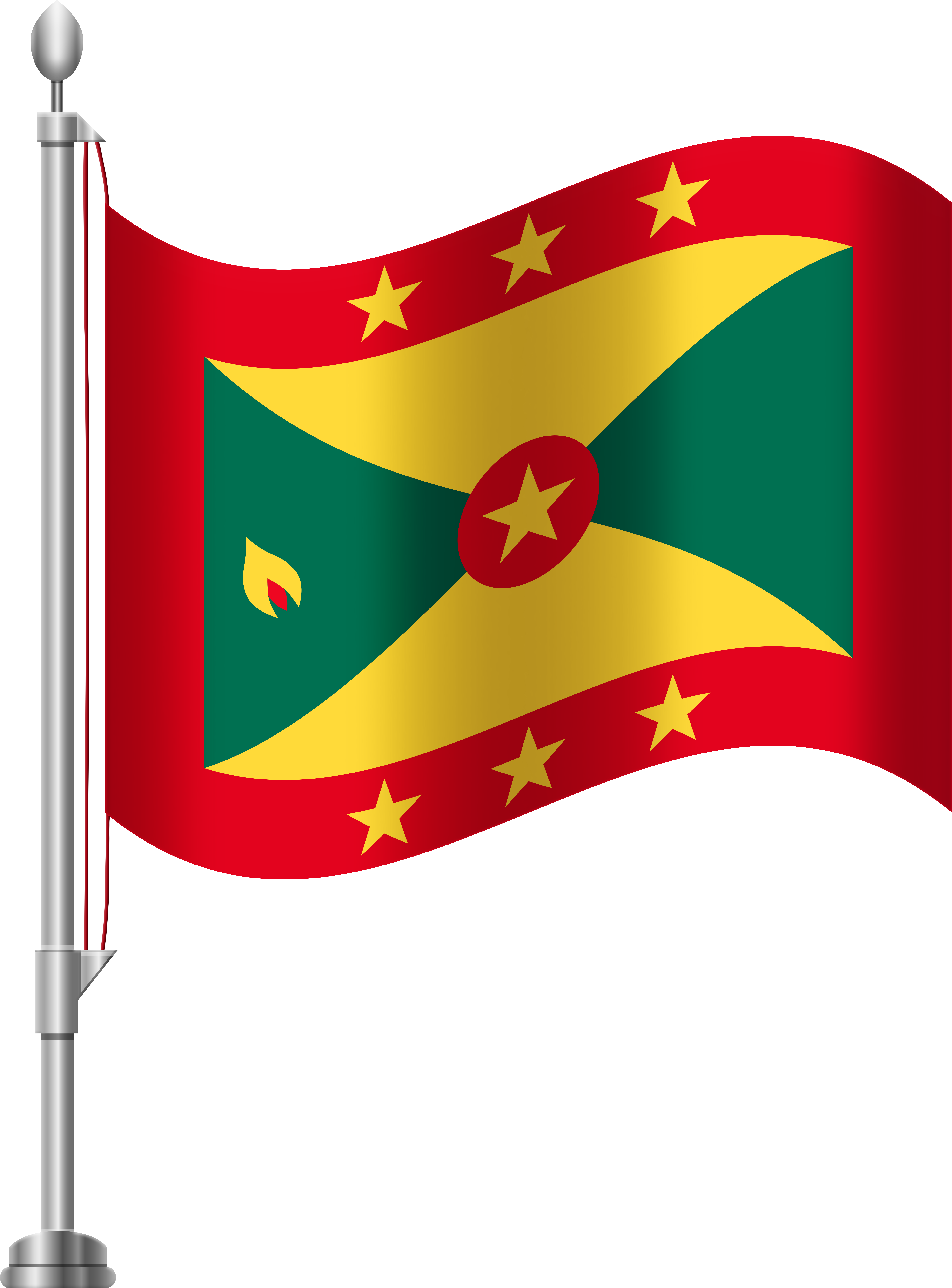 Grenada Flag Png Clip Art (6141x8000), Png Download