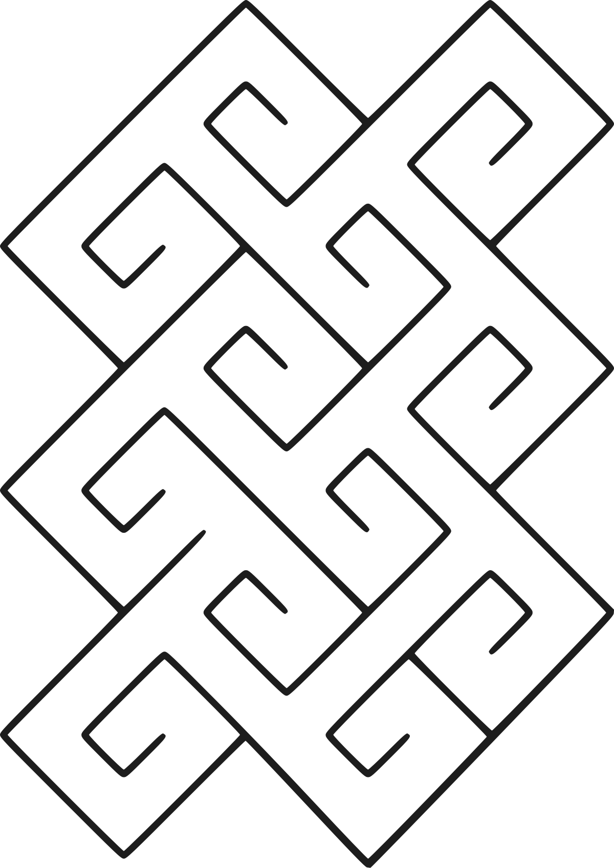 Celtic Spiral Tile Pattern - Things That Represent Buddhism (725x1024), Png Download
