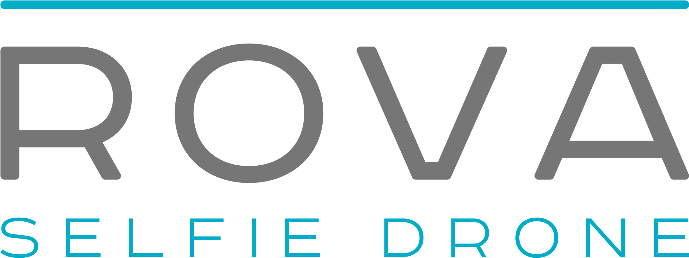 Rova Selfie Drone Logo - Logo (2657x1181), Png Download
