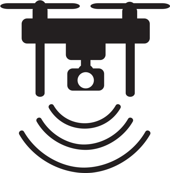 Drone Icon Design Connection Connect Wifi Transmition - Unmanned Aerial Vehicle (700x700), Png Download