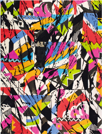 This Colorful Pattern From The “chaos” Section Of Patterns - Modern Art (596x596), Png Download