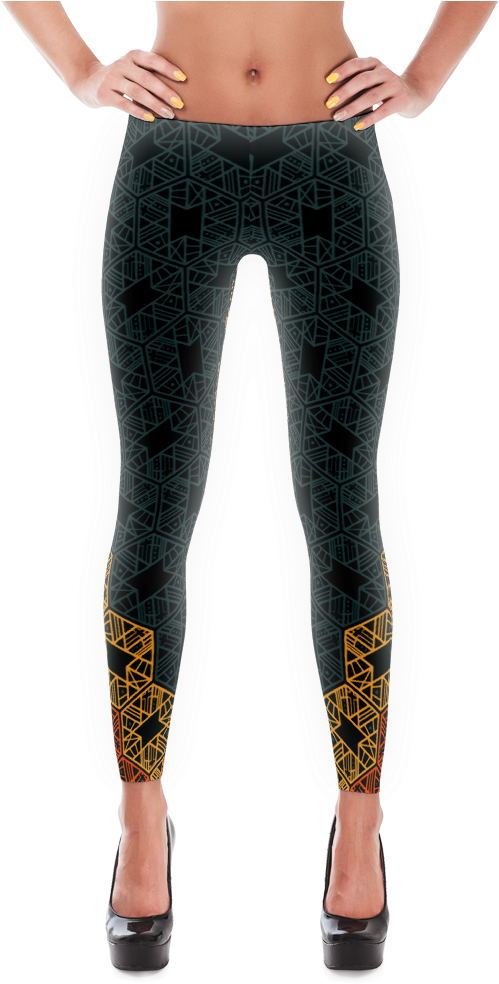 Wt Honeycomb Leggings In Grey (1000x1000), Png Download