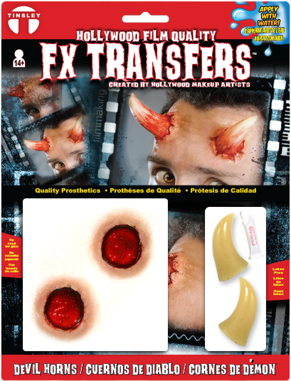 Tinsley 3d Fx Transfers 162420s By Tinsley Transfers - Tinsley Transfers Devil Horns (600x600), Png Download