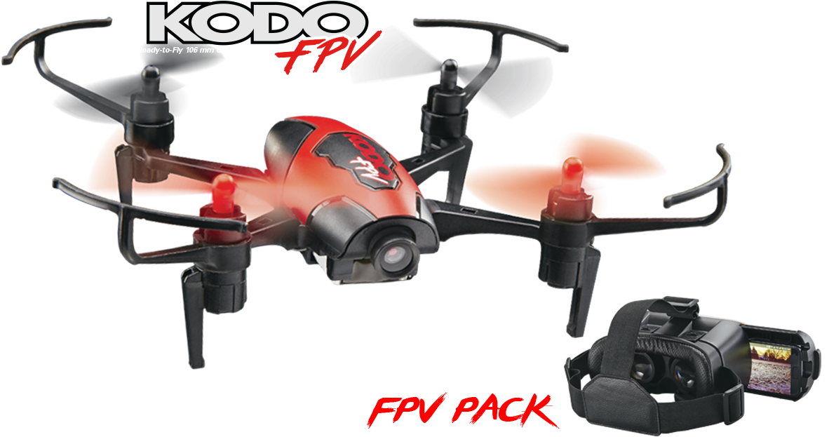 Dromida Kodo Fpv Ready To Fly 106mm Camera Drone With - First-person View (1200x660), Png Download