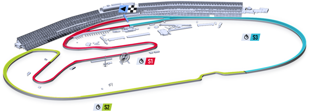 Daytona-circuit Orig - Famous Race Track Plan (1100x550), Png Download