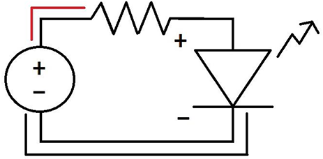 Ledcircuit11 - Diagram (466x323), Png Download