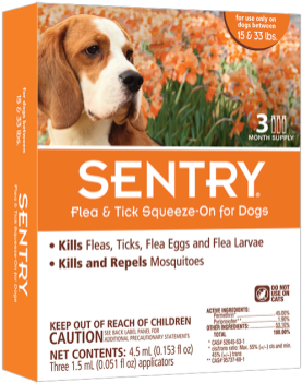 02363 Img P005412 Web Med - Sentry Pet Care Flea & Tick Treatment, (322x376), Png Download
