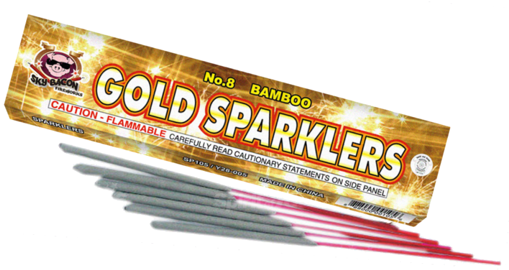 #8 Gold Sparkler Bamboo - Gold (1000x1000), Png Download