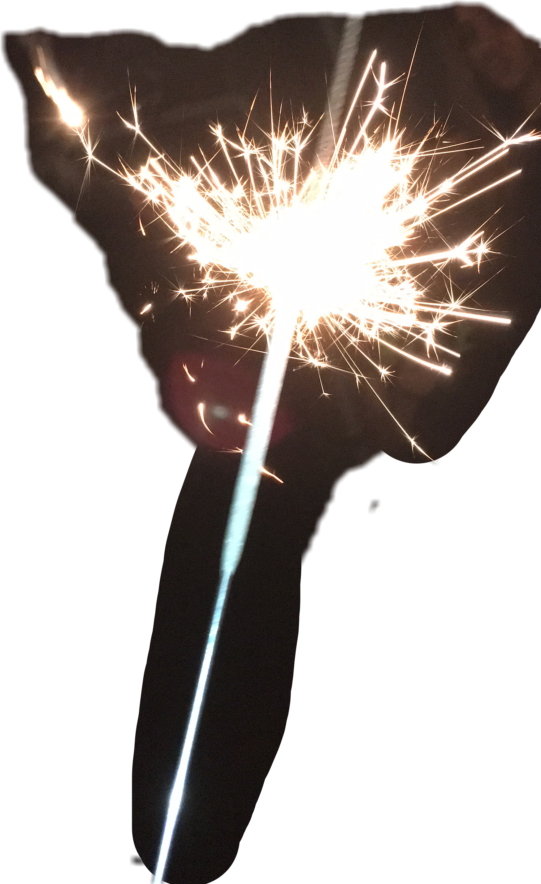Sparkler Fireworks Fire Works Freetoedit - Fireworks (1748x2852), Png Download