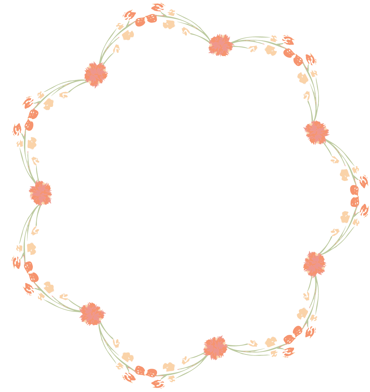 Water Color Wreath Set Example Image - Watercolor Painting (1586x1586), Png Download