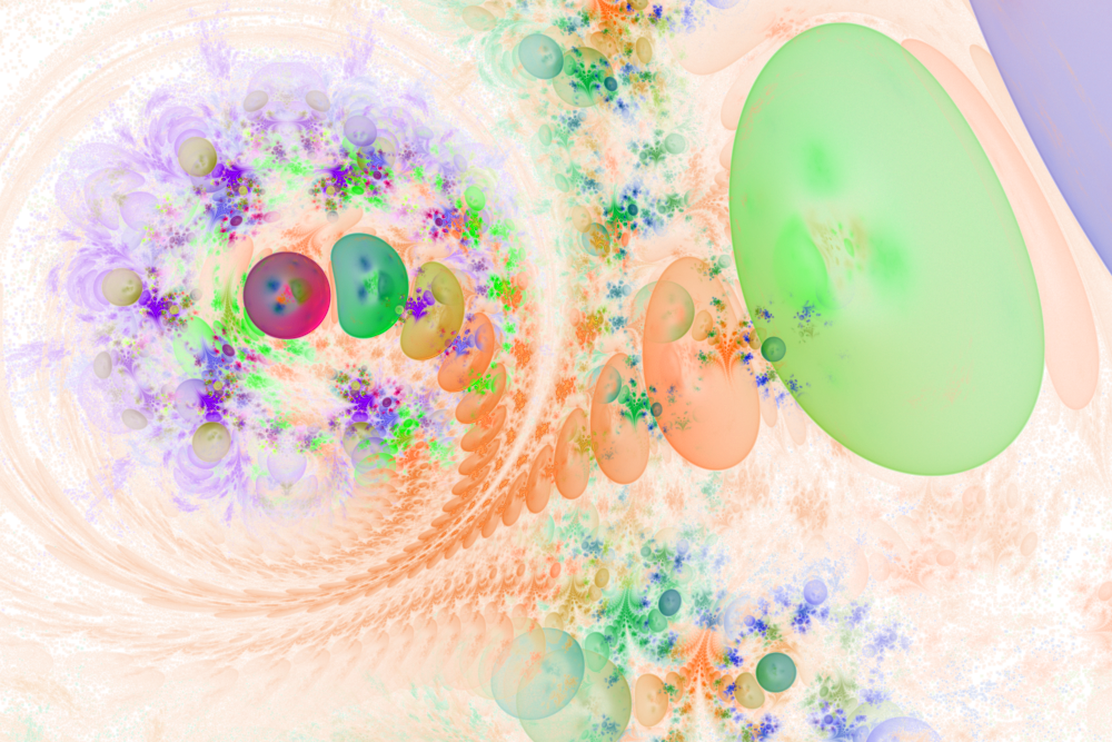 Basis Fractal Graphics In Apophysis'7 - Circle (1000x667), Png Download