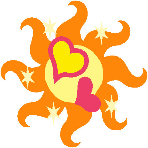 Sunlight Sparkler Cutie Mark - My Little Pony: Friendship Is Magic Fandom (485x485), Png Download