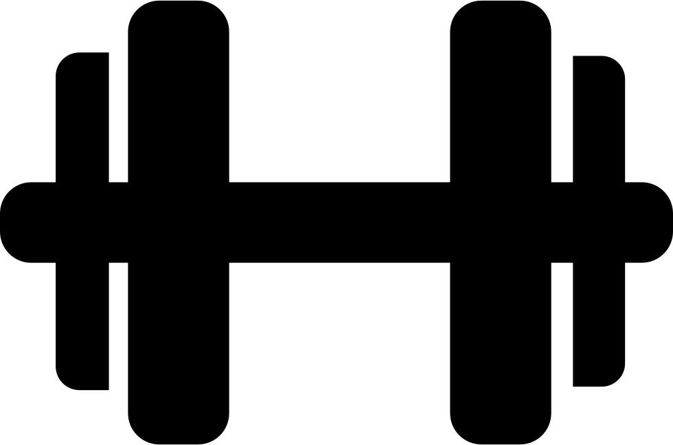 Dumbbell Svg Png Icon Free Download - Dumbbell Clipart Png (980x648), Png Download