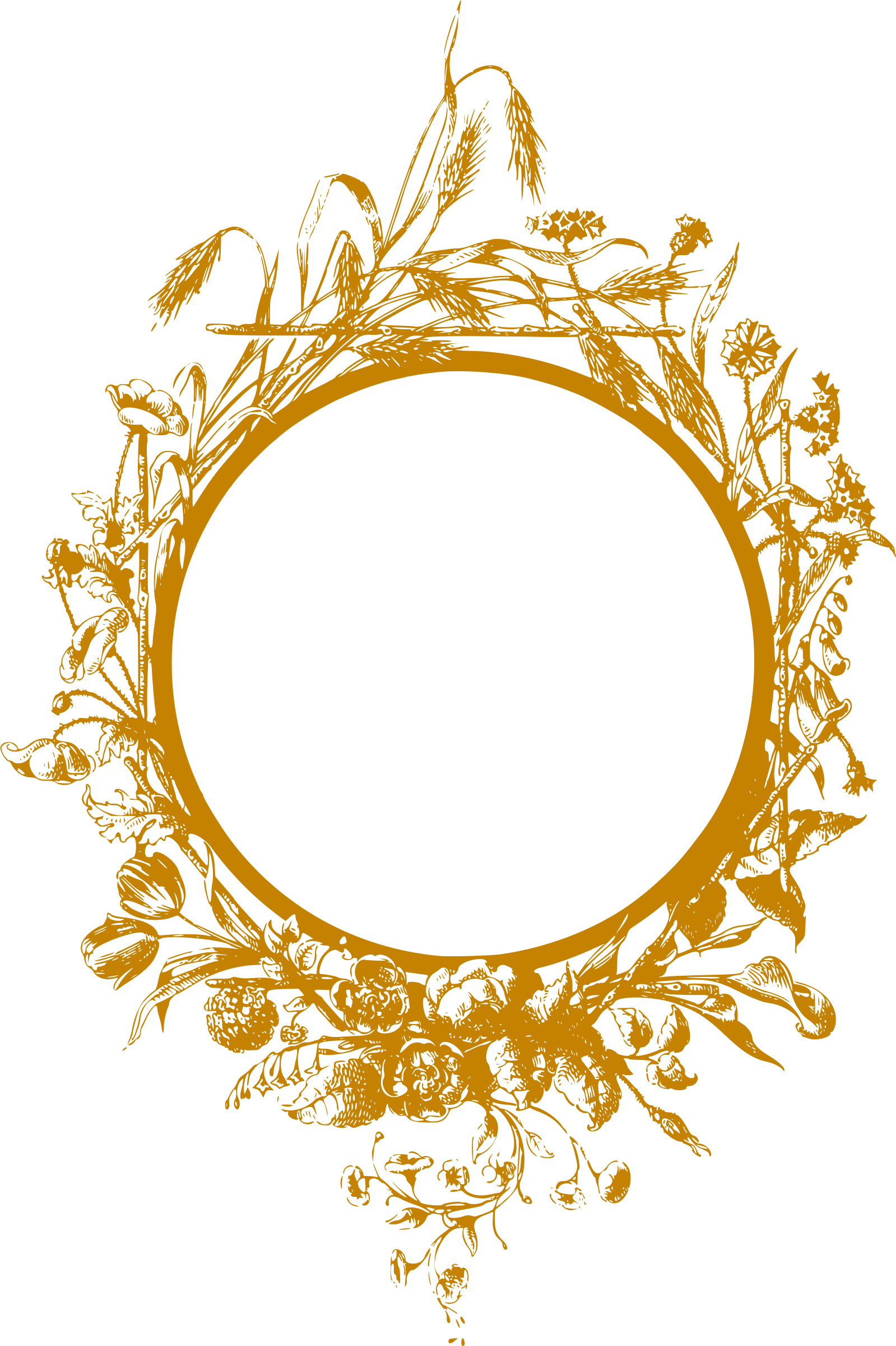 This Free Icons Png Design Of Flowery Frame 2 (1599x2400), Png Download
