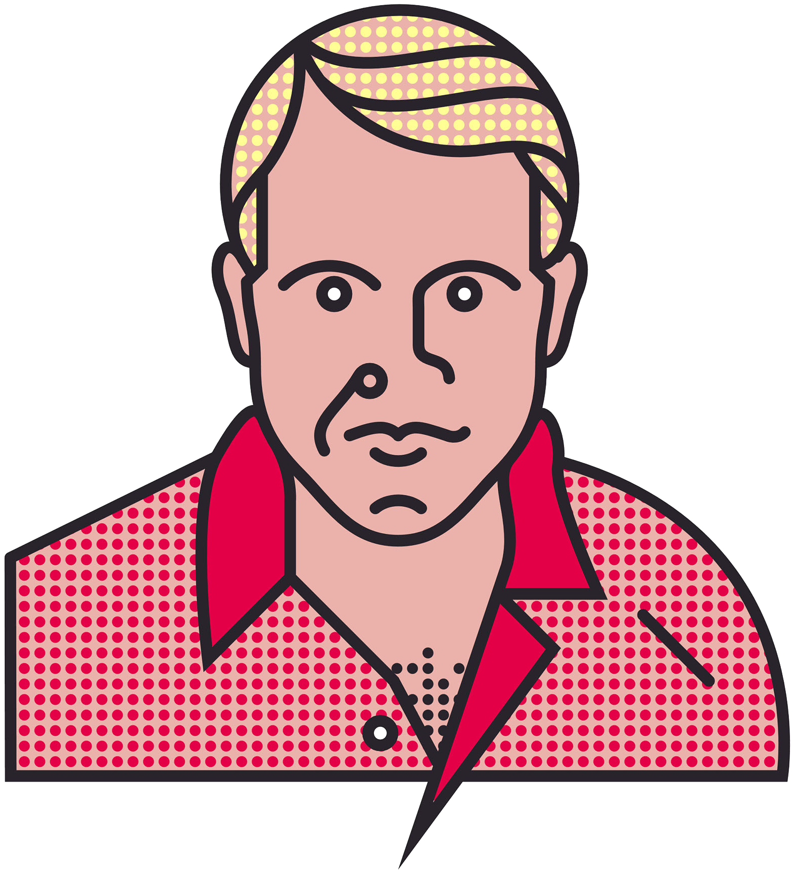 Clip Royalty Free Stock Pen Pope Cartoon Characters - Pop Art Simple (1920x1920), Png Download