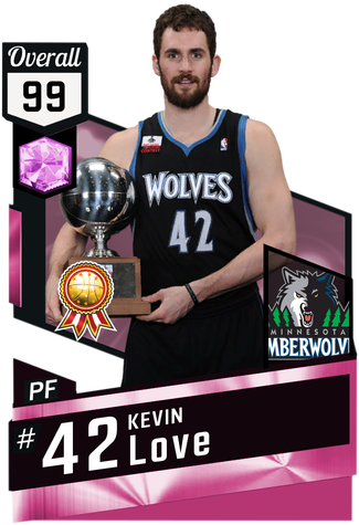 Nba 2k17 Myteam Pack Draft - Pink Diamond Kevin Love (325x475), Png Download