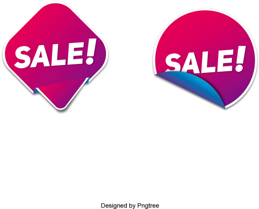 Fashion Sale Label With Gradients Effect, Label, Labels, - Fashion (640x640), Png Download