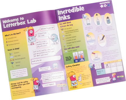 Colourful Illustrated Science Kit Instruction Book - Science (431x340), Png Download