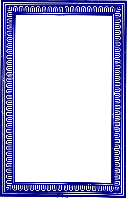 Solid Frame Blue By J4p4n I Guess This Looks A Little - Clip Art (513x800), Png Download