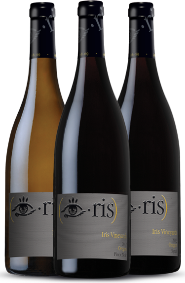 Iris Vineyards Logos And Labels - Information (375x575), Png Download