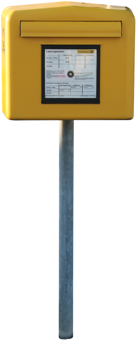 Mailbox,post,mail Box,post Mail Box,letter Box,deutsche - Post Box (853x1280), Png Download