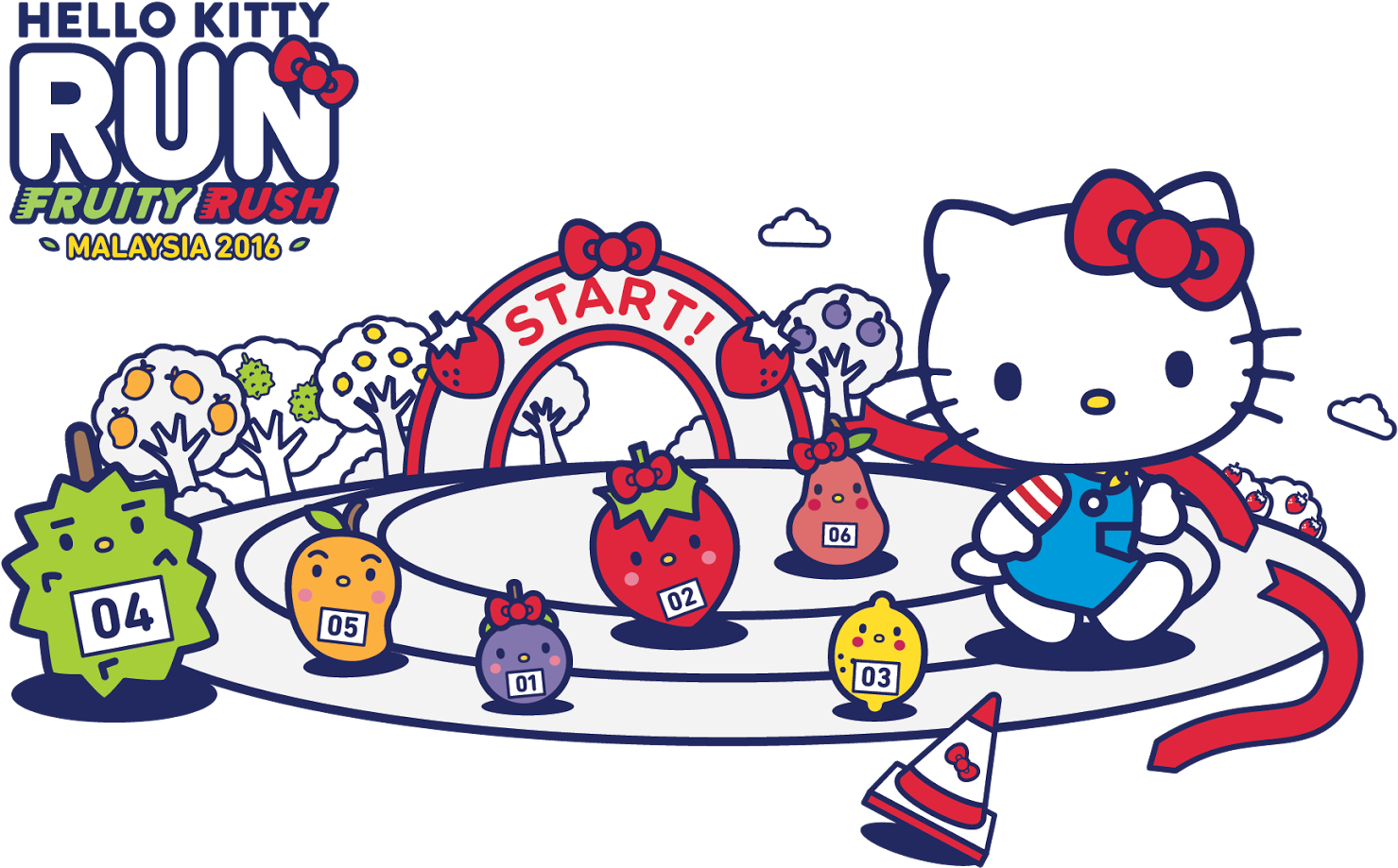 Hello Kitty Run Finally Comes To Kuala Lumpur - Hello Kitty Run 2017 Malaysia (1600x980), Png Download