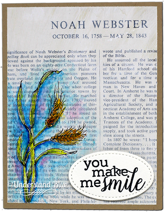 The Sentiment Is From The Same Stamp Set And I Used - Delphinium (650x801), Png Download