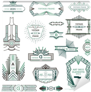 Art Deco Vintage Frames And Design Elements - Vector Graphics (400x400), Png Download
