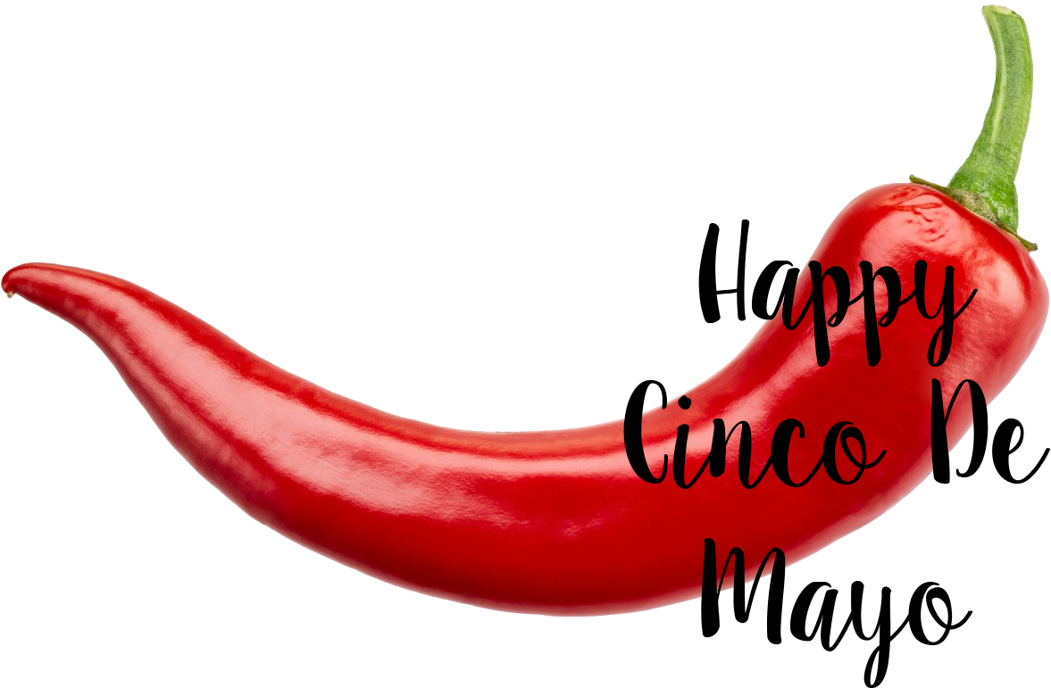 Happy Cinco De Mayo - Red Chilli Pepper Transparent (1280x850), Png Download