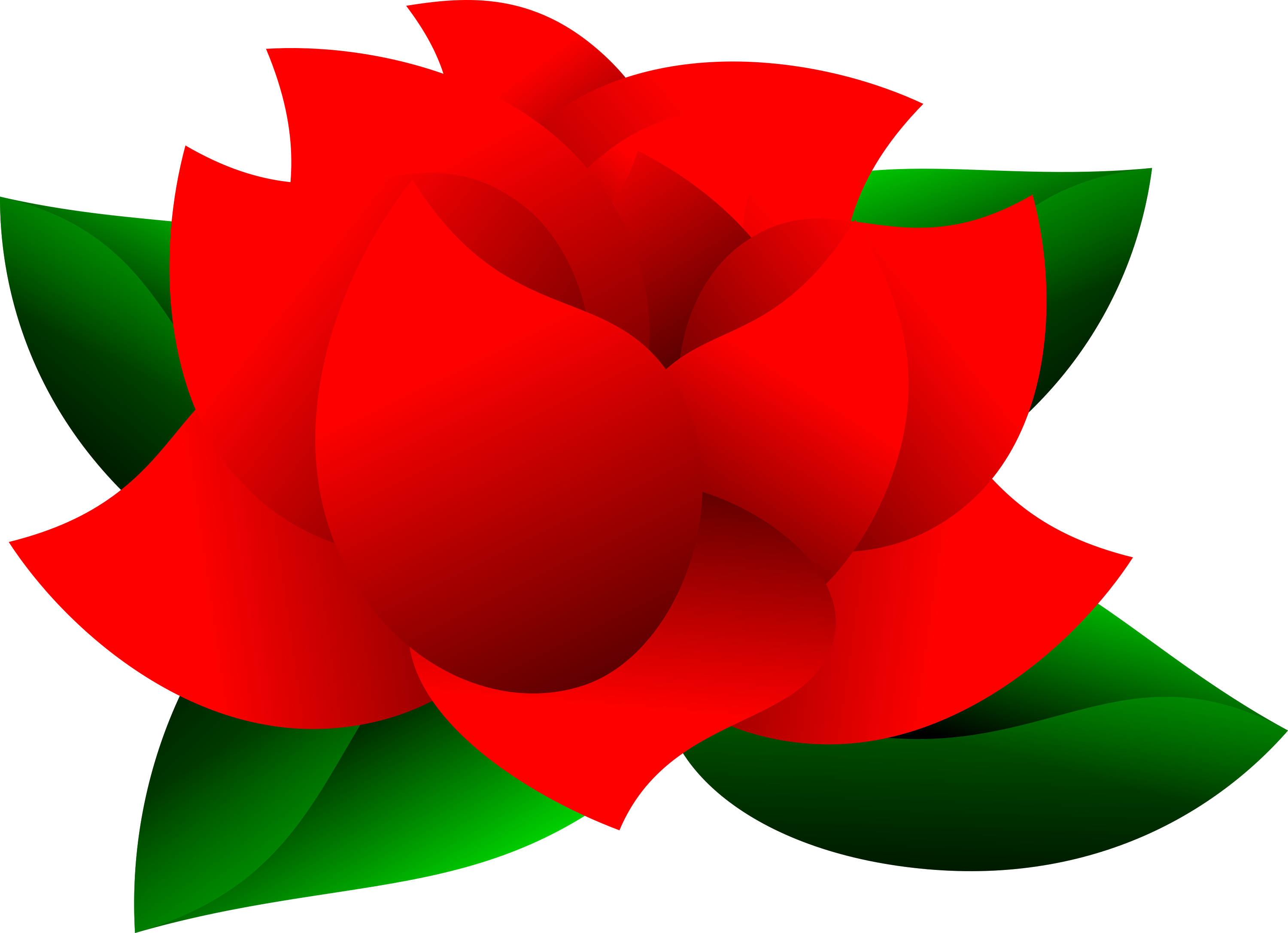 Leaf Clipart Rose Leaves - Pretty Flower Flower Clipart Png (3000x2174), Png Download