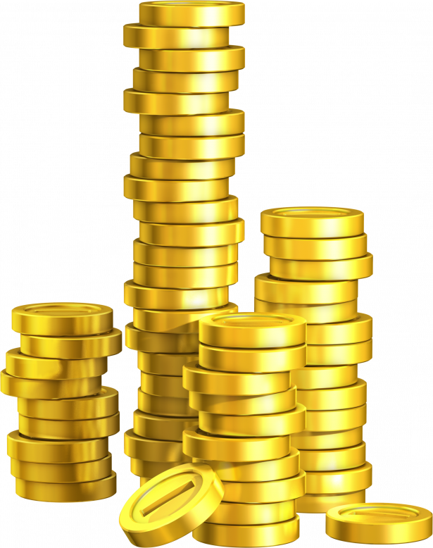 Showing Post & Media For Gold Coins Cartoon - Coins Png (615x778), Png Download