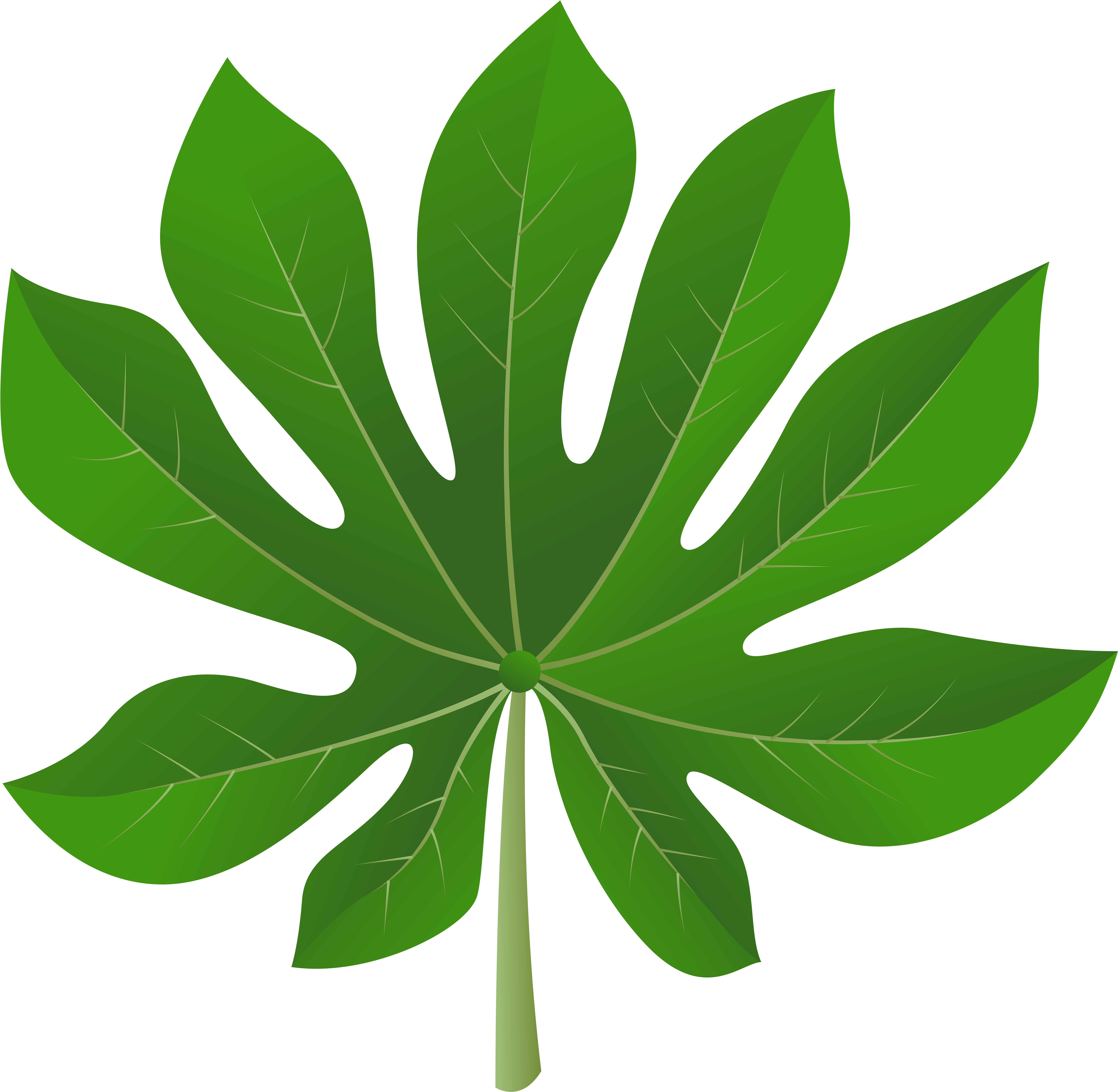 Leaf Clipart Png (8000x7713), Png Download