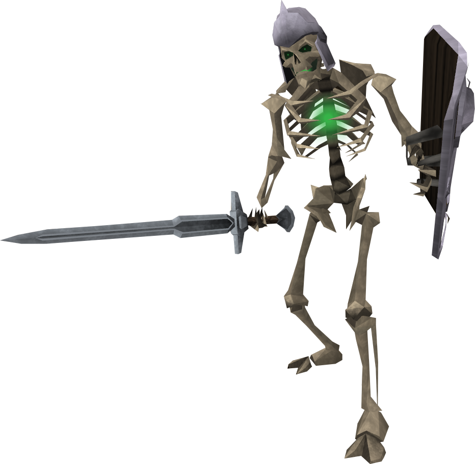Runescape Lvl 22 Skeleton (932x911), Png Download