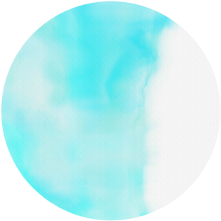 Turquoise Bright Watercolor Abstract Round Mousepad - Circle (500x500), Png Download