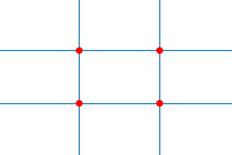 Thirds Grid Png - Cobalt Blue (800x533), Png Download