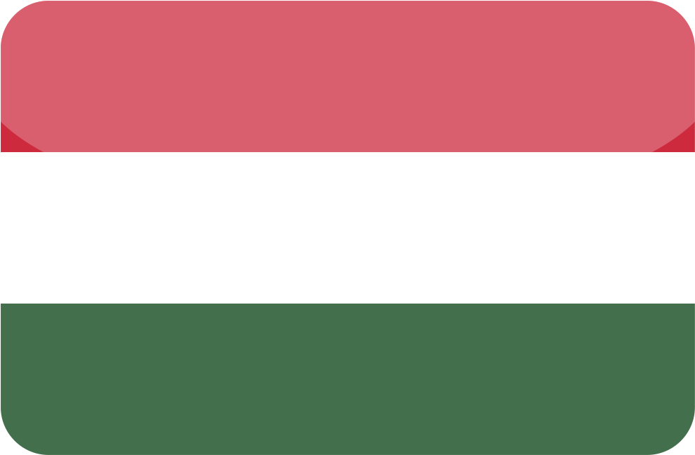 File - Hungary - Rounded Rectangle - Svg - Hungary Flag Emoji (1024x682), Png Download