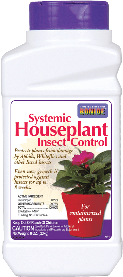 Systemic Houseplant Insect Control - Bonide Products 951 Houseplant Systemic Insect Control (268x600), Png Download