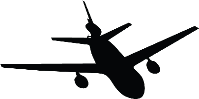 Plane Icon 6 - Plane Icon (500x250), Png Download