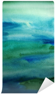 Watercolor Green Hand Painted Art Background For Design - Light Switch (400x400), Png Download