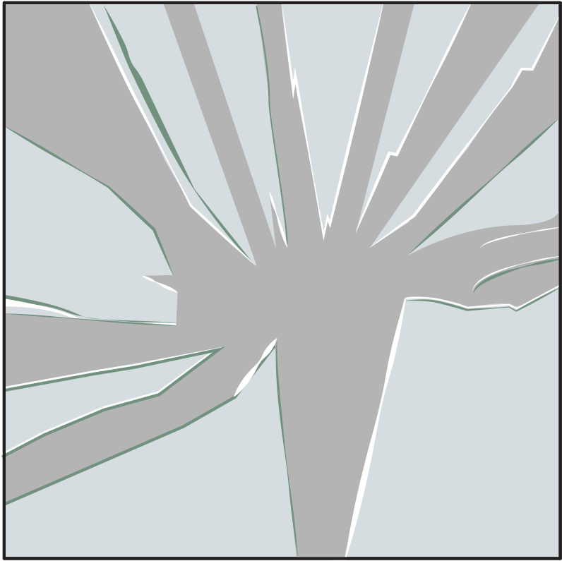 Glass Zone - Parallel (822x813), Png Download