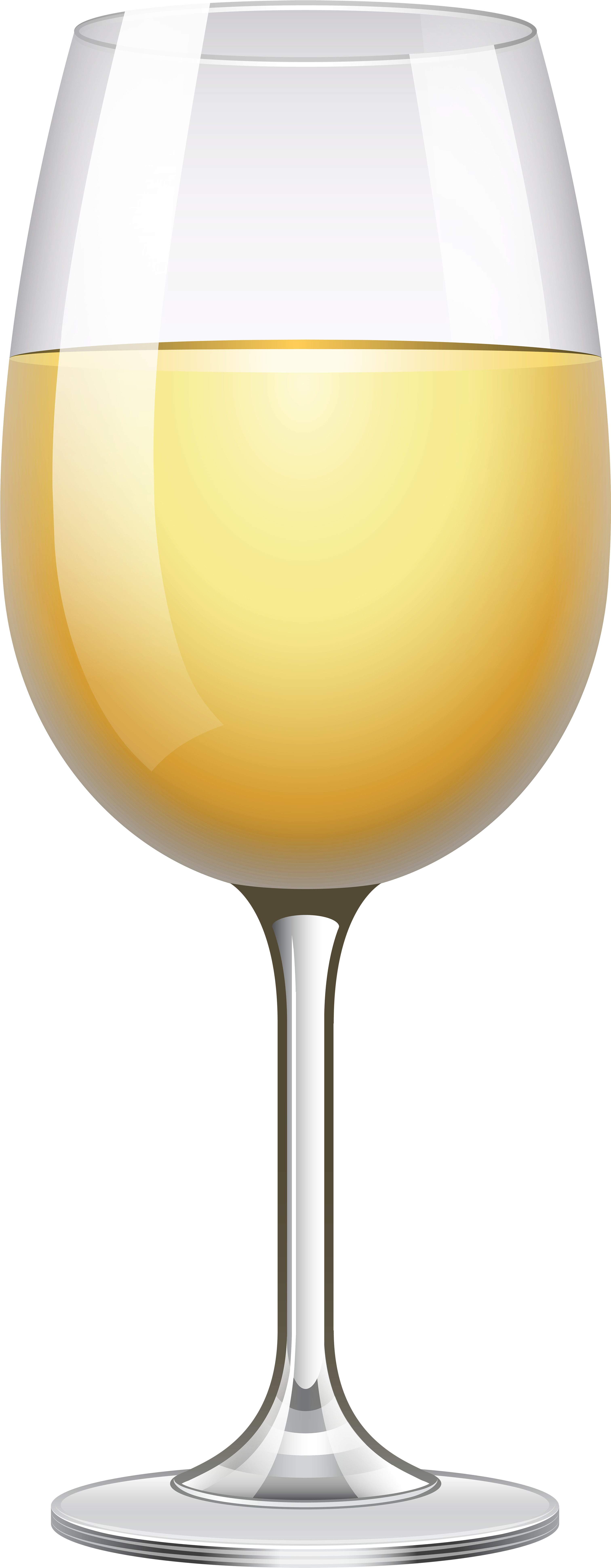 White Wine Glass Transparent Png Clip Art Image - White Wine Glass Clip Art (234x600), Png Download