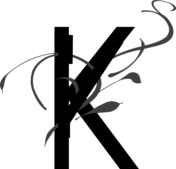 Clipart Fancy Underline - Png Letter K (600x579), Png Download