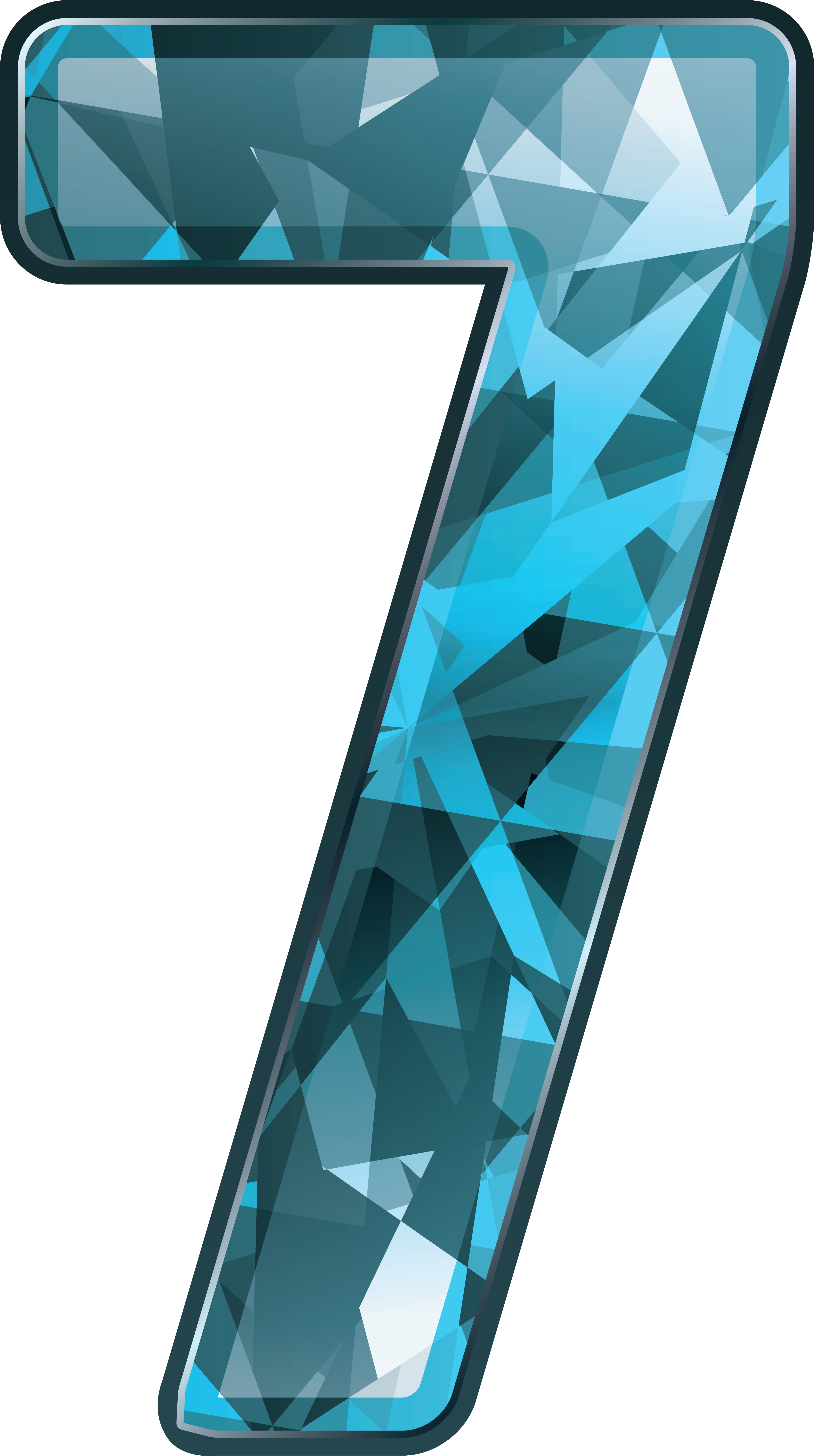 Number Seven Png Clipart Image Gallery Yopriceville - Number Seven Png (4069x7287), Png Download
